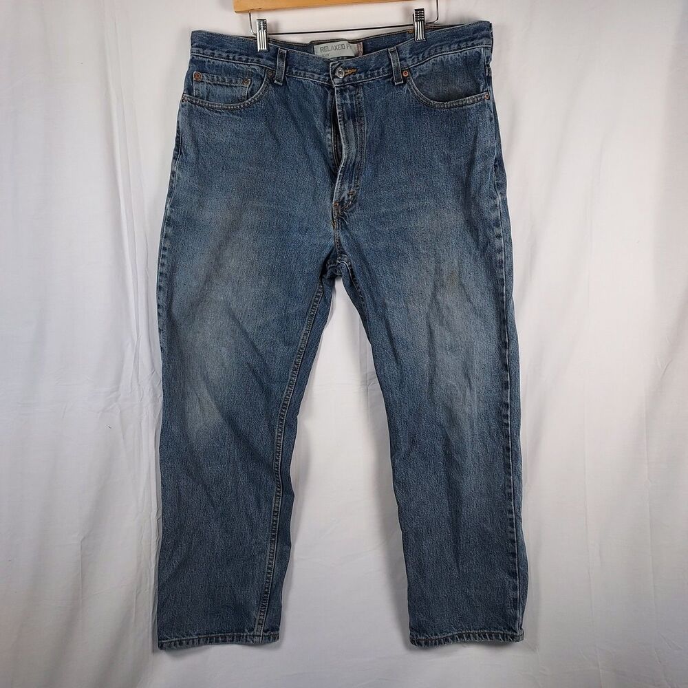 Levi’s 505 Straight Fit Jeans – Men’s W40 L30 – Classic Blue Denim